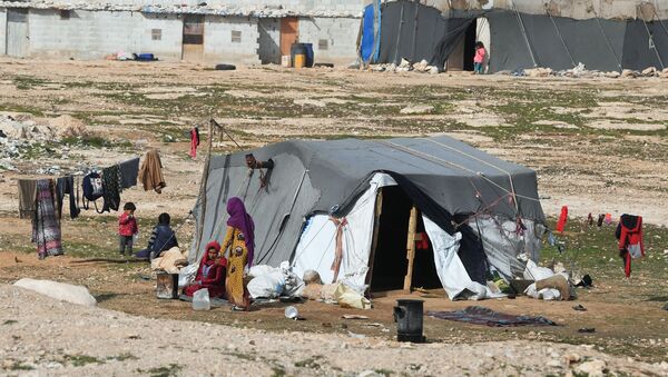 Réfugiés syriens près de Homs - Sputnik Afrique