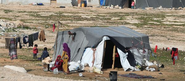 Réfugiés syriens près de Homs - Sputnik Afrique