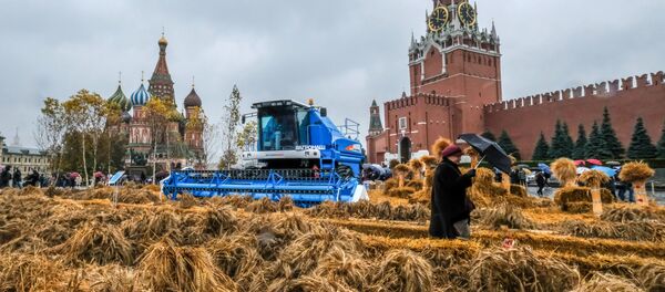 Фестиваль осени на Красной площади в Москве - Sputnik Afrique