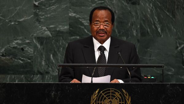 Le Président du Cameroun Paul Biya à la tribune de l'ONU - Sputnik Afrique