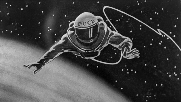 Le cosmonaute soviétique Alexeï Leonov dans l’espace (illustration) - Sputnik Afrique