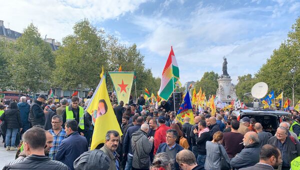 Manifestation en soutien aux Kurdes de Syrie - Sputnik Afrique