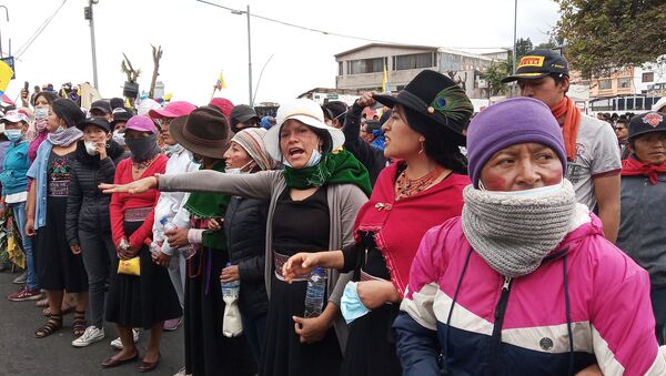 Protestas en Quito, Ecuador - Sputnik Afrique