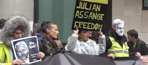 Devant la Cour royale de justice à Londres - Sputnik Afrique