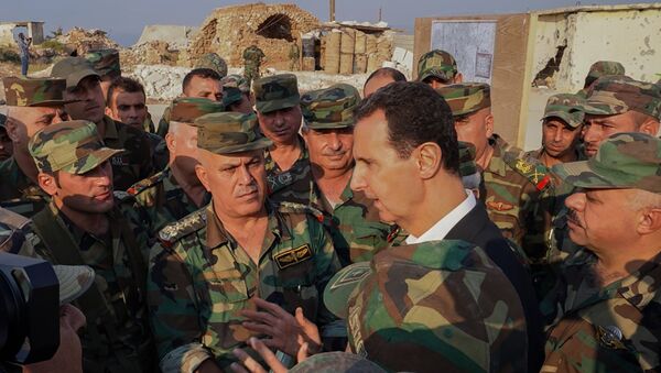 Bachar al-Assad à Idlib - Sputnik Afrique