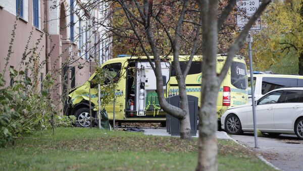 L'ambulance qui a fauché des piétons à Oslo, le 22 octobre 2019 - Sputnik Afrique