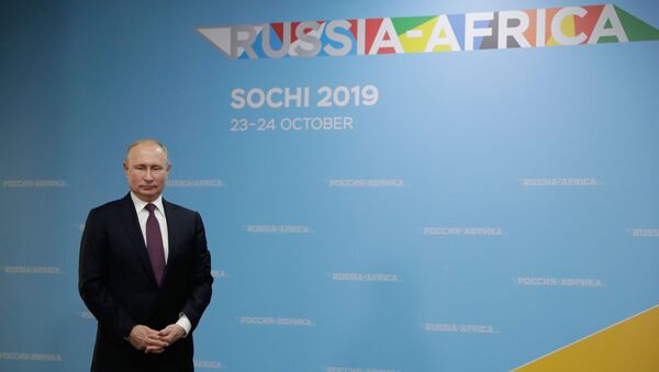 Vladimir Poutine au sommet Russie-Afrique - Sputnik Afrique