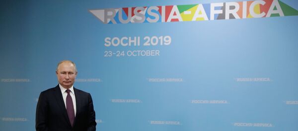 Vladimir Poutine au sommet Russie-Afrique - Sputnik Afrique