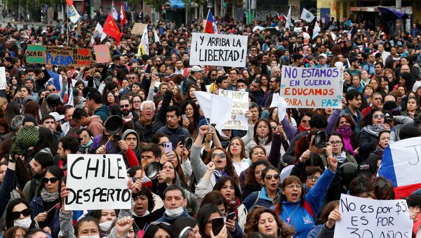 Protestas en Chile - Sputnik Afrique