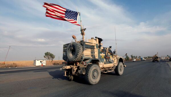 Des véhicules militaires américains en Irak  - Sputnik Afrique