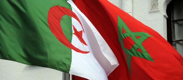 Les drapeaux algérien et marocain - Sputnik Afrique
