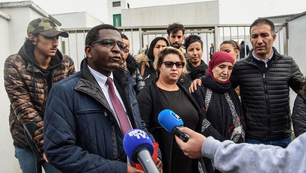 les avocats et les familles des victimes de l'attaque de Bayonne  - Sputnik Afrique