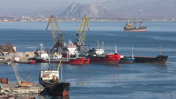 The port of the town of Nakhodka in Russia's Primorye Territory - Sputnik Afrique