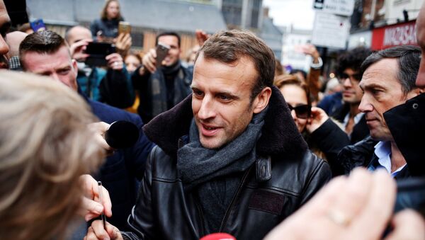 Emmanuel Macron à Honfleur - Sputnik Afrique