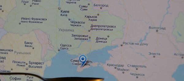 La Biélorussie, l'Ukraine et la Russie sur une carte en ligne (image d'illustration) - Sputnik Afrique