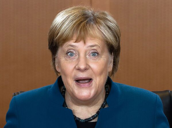 La chancelière allemande Angela Merkel lors du réunion du gouvernement. - Sputnik Afrique