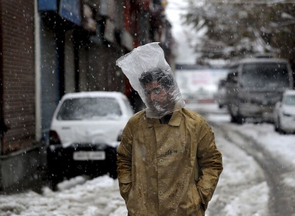 Chute de neige sur Srinagar. - Sputnik Afrique
