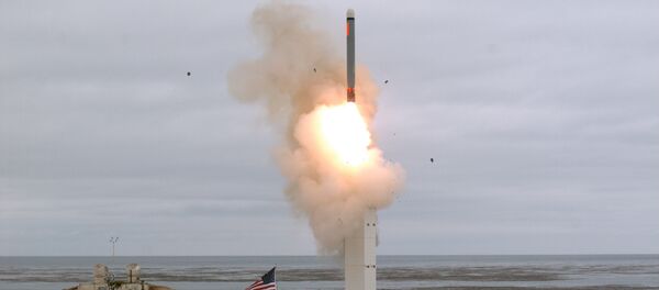 Un test d'un missile de moyenne portée américain - Sputnik Afrique
