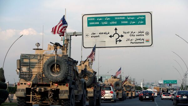 Un convoi de véhicules américains en Irak - Sputnik Afrique