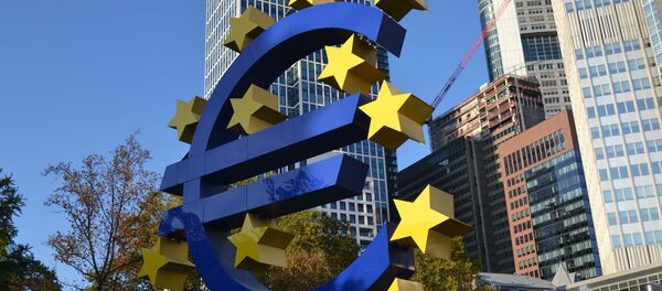 Symbole de l'euro à Francfort-sur-le-Main - Sputnik Afrique