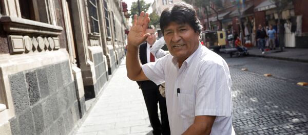 Evo Morales au Mexique - Sputnik Afrique