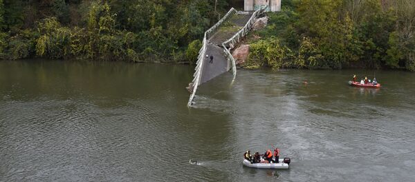 Effondrement d'un pont à Mirepoix-sur-Tarn Effondrement d'un pont à Mirepoix-sur-Tarn - Sputnik Afrique
