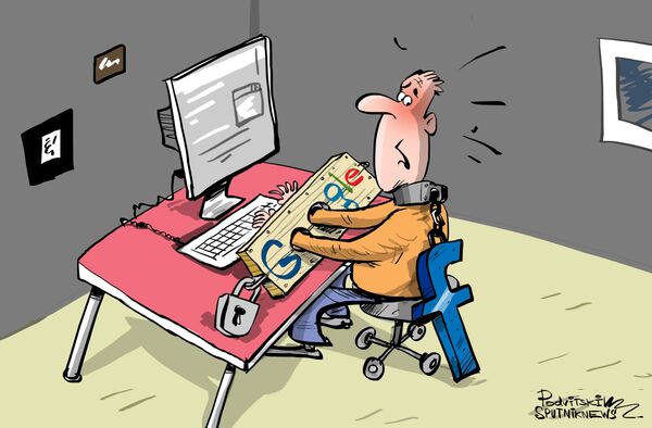 «Vaste machine de surveillance»: Amnesty met en garde contre la menace de Facebook et Google - Sputnik Afrique