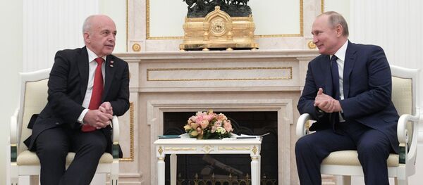 Vladimir Poutine et son homologue suisse - Sputnik Afrique