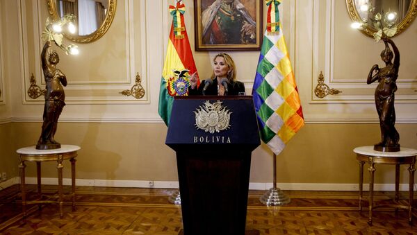 Jeanine Áñez, presidenta de facto de Bolivia - Sputnik Afrique