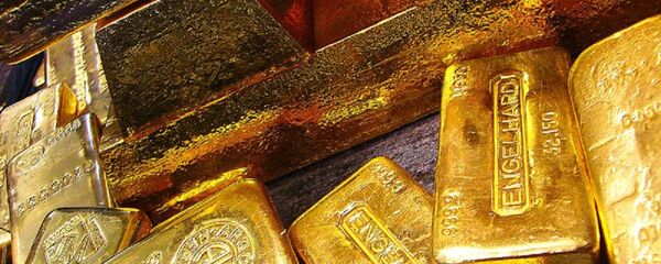 Lingots d'or de la Banque nationale de Pologne (archive photo) - Sputnik Afrique