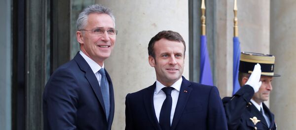 Macron reçoit Jens Stoltenberg à l’Élysée - Sputnik Afrique