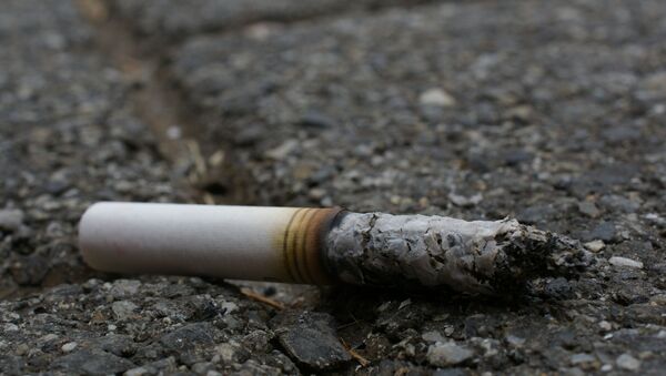 Un mégot de cigarette, image d'illustration - Sputnik Afrique
