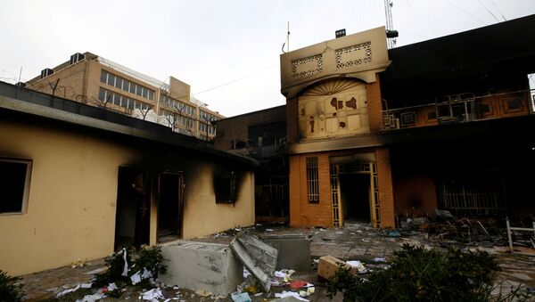 Consulat iranien incendié à Nadjaf, 28 novembre 2019 - Sputnik Afrique