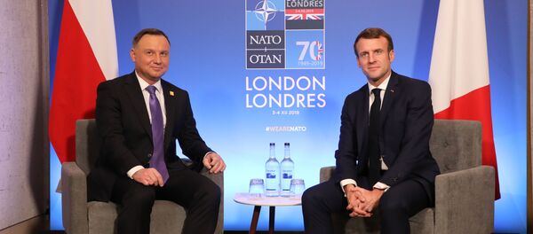 Andrzej Duda et Emmanuel Macron en marge du sommet de l'Otan à Londres - Sputnik Afrique
