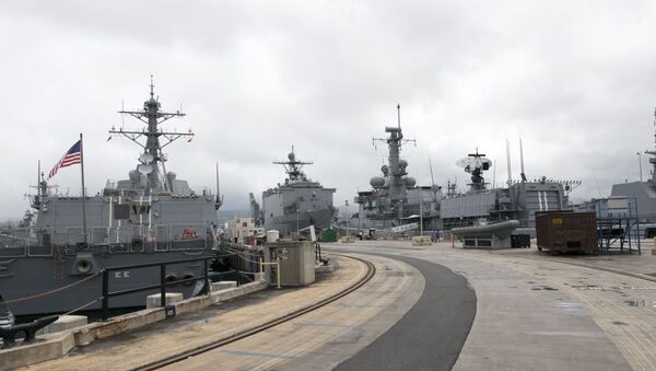 Naval ships from various countries are docked at Hawaii's Joint Base Pearl Harbor-Hickam - Sputnik Afrique
