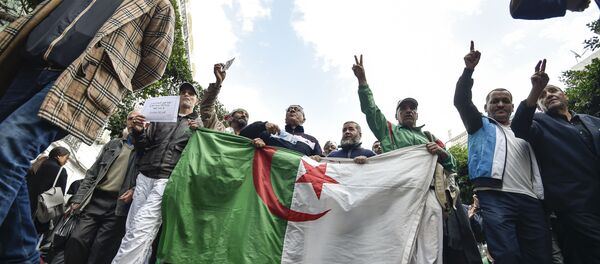 Manifestants en Algérie  - Sputnik Afrique