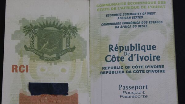 Un passeport de la République de Côte d'Ivoire. - Sputnik Afrique