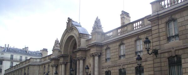 Entrée principale du Palais de l'Elysée à Paris - VIIIe arrondissement - Rue du Faubourg Saint-Honoré. - Sputnik Afrique