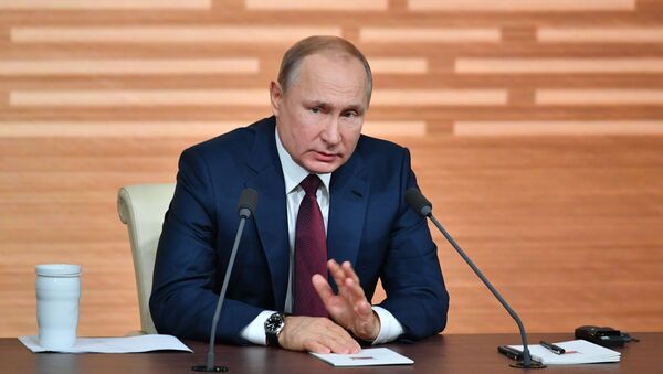 la grande conférence de presse annuelle du Président russe 2019 - Sputnik Afrique