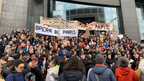 Une manifestation retraite Opéra de Paris - Sputnik Afrique