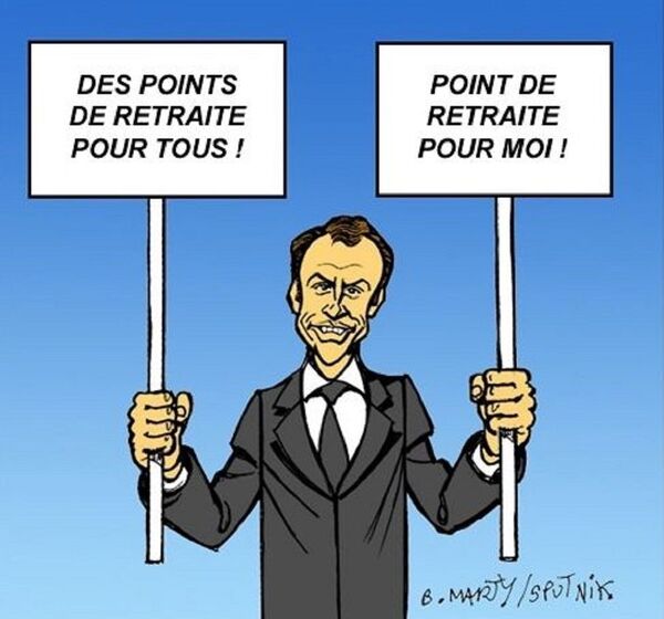 Macron renonce à sa retraite: «Bientôt Bernard Arnault va annoncer qu’il renonce à ses tickets restaurants» Macron renonce à sa retraite: «Bientôt Bernard Arnault va annoncer qu’il renonce à ses tickets restaurants» - Sputnik Afrique