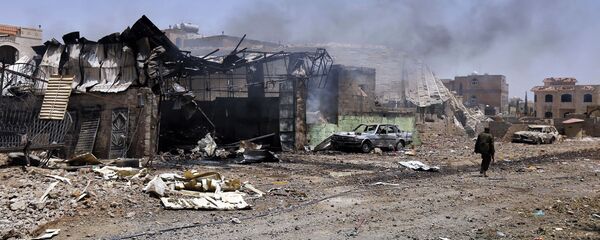 Последствия авиаударов ВВС коалиции по Йемену - Sputnik Afrique