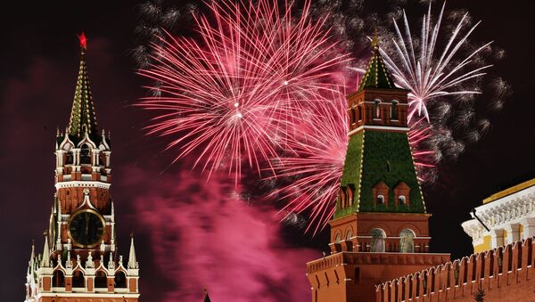 feu d'artifice à Moscou, le 31 décembre 2019 - Sputnik Afrique
