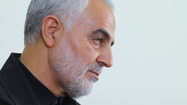 El general Qasem Soleimani, comandante de la Fuerza Quds iraní - Sputnik Afrique