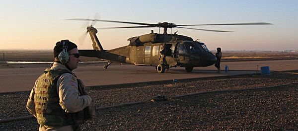 Un hélicoptère américain à la base aérienne de Balad, en Irak - Sputnik Afrique