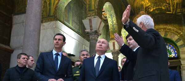 Vladimir Poutine en visite à Damas le 7 janvier 2020 - Sputnik Afrique