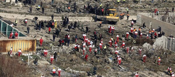 Le lieu du crash du Boeing ukrainien en Iran Le lieu du crash du Boeing ukrainien en Iran - Sputnik Afrique