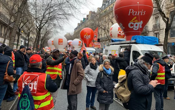 Manifestation contre la réforme des retraites, 9 janvier 2020 Manifestation contre la réforme des retraites, 9 janvier 2020 - Sputnik Afrique