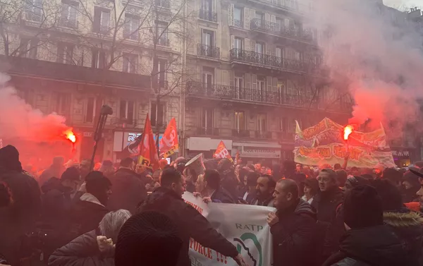 Manifestation contre la réforme des retraites, 9 janvier 2020 Manifestation contre la réforme des retraites, 9 janvier 2020 - Sputnik Afrique