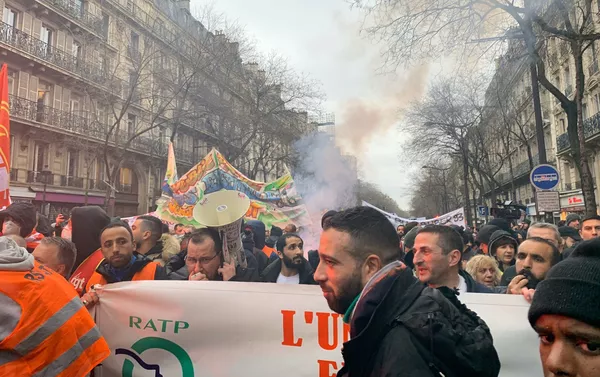 Manifestation contre la réforme des retraites, 9 janvier 2020 Manifestation contre la réforme des retraites, 9 janvier 2020 - Sputnik Afrique